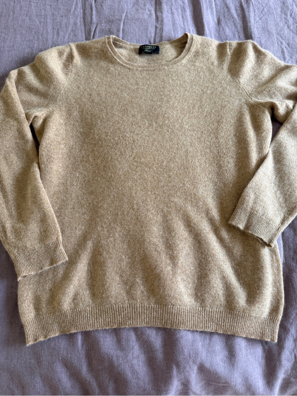 Classic Women's Cashmere Sweater - Beige